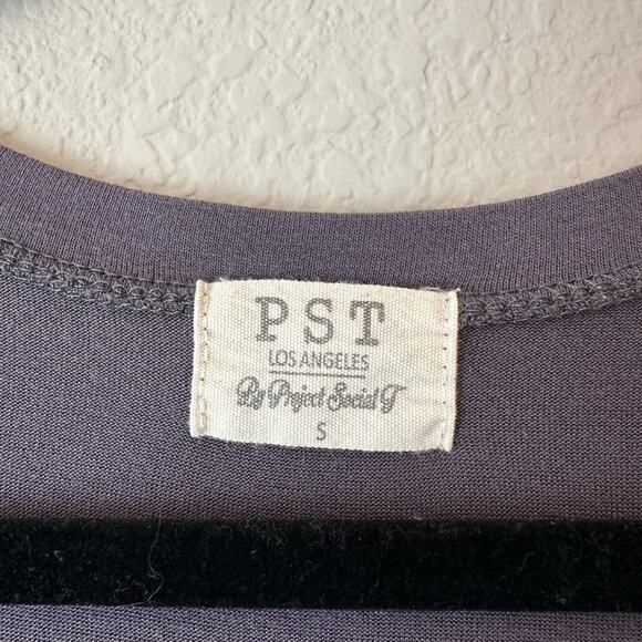 PROJECT SOCIAL T Womens Horoscope Short Sleeve Slub T-Shirt Grey Size Small - Picture 4 of 6